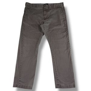 Banana Republic Stone Gray Fulton Skinny Chino Pants Business Casual Size 38x30